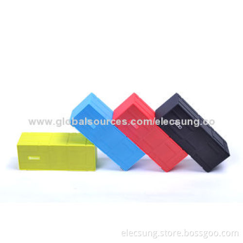 Mondrian Style Portable Speakers, 1,200mAh Battery, Crystal Box Packaging, Great Music Player